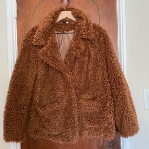 Brown Shaggy / Sherpa / Faux Fur / Teddy Bear Coat